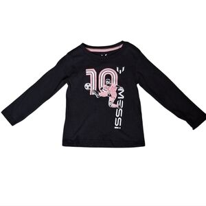 Messi Infant Longsleeve Tshirt Black Pink Soccer MLS Size 24mos